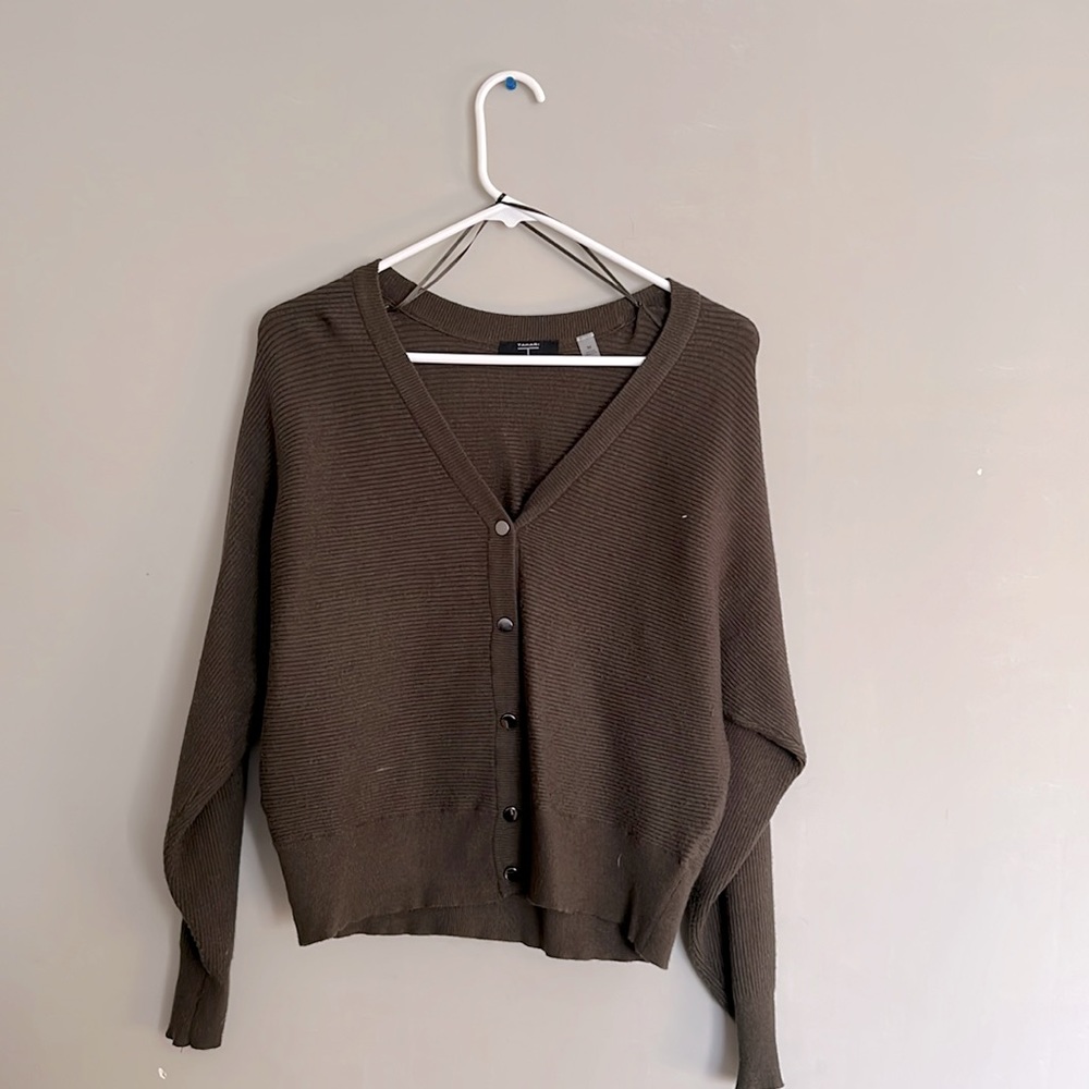 Dark green cardigan